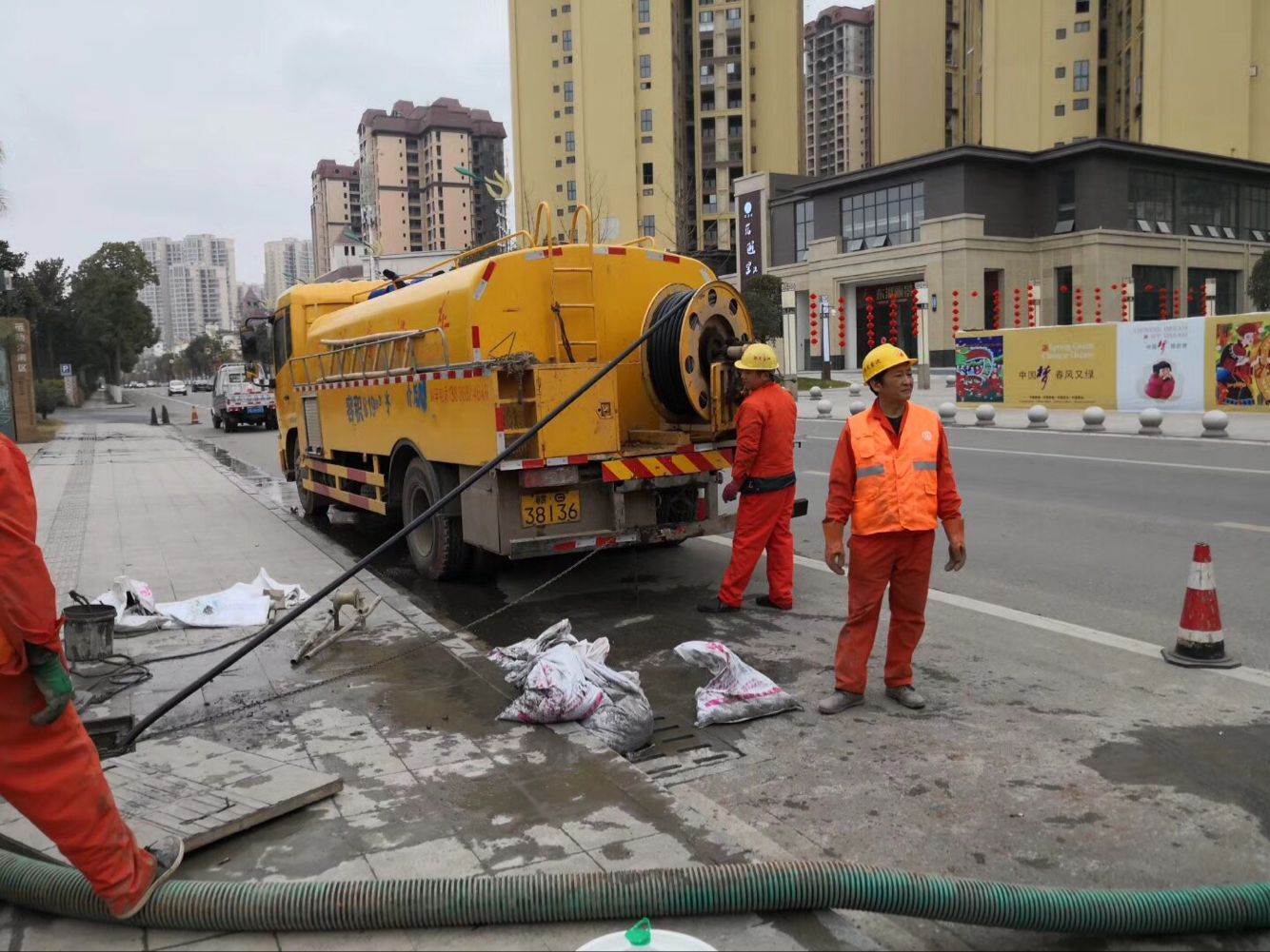 利国镇排污管道清淤-管道清洗
